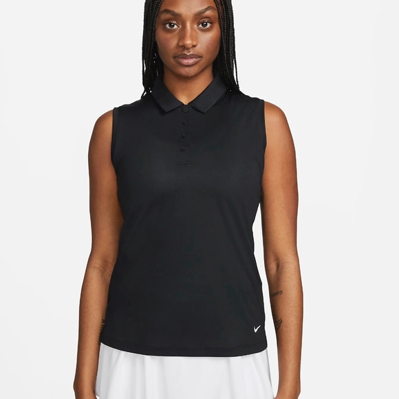 Nike Dri-FIT Victory Women's Sleeveless Golf Polo - Picture 1 of 7